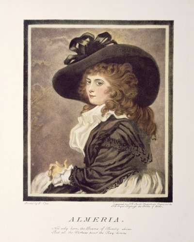 アルメリア、刻印、パブ。ジョン・ラファエル・スミス（1752-1812）、1787年（メゾチント彫刻） 作： John Opie